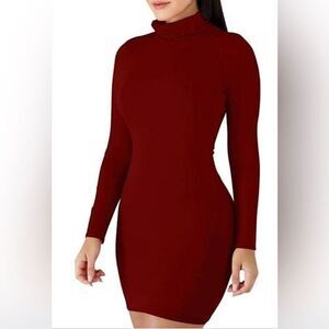 WINDSOR BURGUNDY MINI DRESS